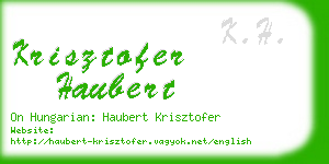 krisztofer haubert business card